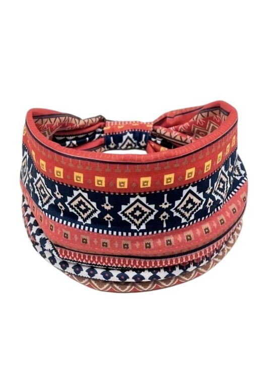Accessories - Bohemian Style Wide Cross Knotted Sports Yoga Sweatband Headband